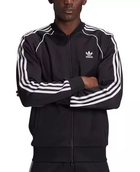 Мужская спортивная куртка primeblue superstar adidas, черный