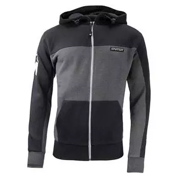 Мужская спортивная куртка с капюшоном на молнии с длинными рукавами cpe00039 антрацитового цвета Starter, черный