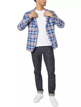 Мужская спортивная куртка с рисунком на двух пуговицах Tallia, цвет Royal