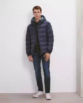 Мужская спортивная куртка с водоотталкивающей подкладкой и перьями Easy Wear, темно-синий