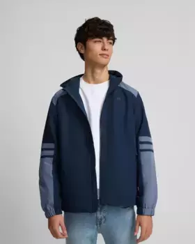 Мужская спортивная куртка-ветровка синего цвета Silbon, синий