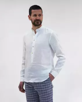 Мужская спортивная льняная рубашка Florentino, белый