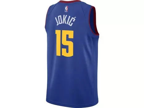Мужская спортивная майка denver nuggets swingman никола йокич Jordan, синий