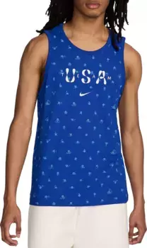 Мужская спортивная майка Nike Club USA Club, цвет Old Royal