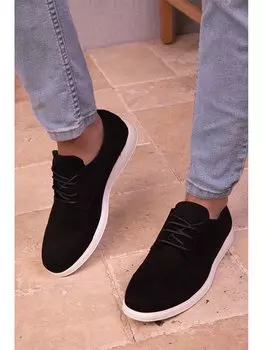 Мужская спортивная обувь из замши на шнуровке Soho Exclusive, черный