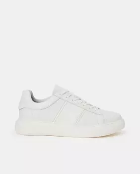 Мужская спортивная обувь комбинированная кожаная белая белого цвета Roberto Verino, белый