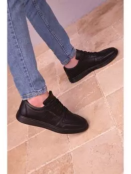 Мужская спортивная обувь под кожу на шнуровке Soho Exclusive, черный