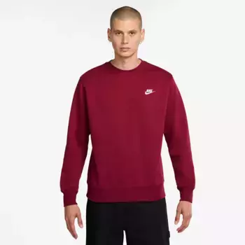 Мужская спортивная одежда Club флисовый свитшот Nike, красный