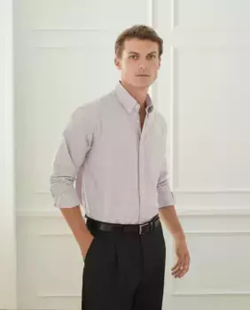 Мужская спортивная оксфордская рубашка классического кроя Emidio Tucci, красный