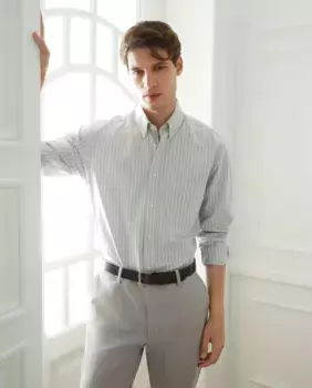 Мужская спортивная оксфордская рубашка классического кроя Emidio Tucci, зеленый