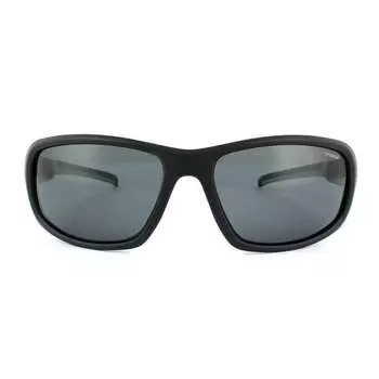 Мужская спортивная пленка и серо-серые поляризационные солнцезащитные очки Polaroid, черный