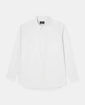 Мужская спортивная полосатая рубашка большого размера из натурального эластичного материала Emidio Tucci, бежевый