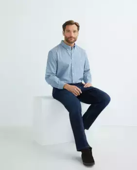 Мужская спортивная рубашка больших размеров Dustin, темно-синий