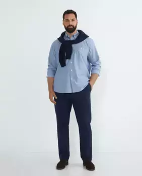 Мужская спортивная рубашка больших размеров Dustin, темно-синий