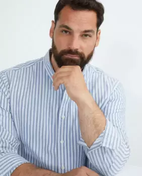 Мужская спортивная рубашка больших размеров Dustin, темно-синий