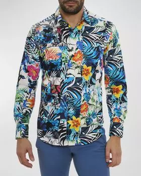 Мужская спортивная рубашка из хлопка Таити Robert Graham, цвет Multi