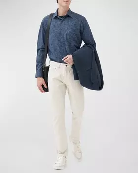 Мужская спортивная рубашка из хлопкового поплина Cove Road Rodd & Gunn