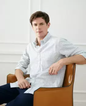 Мужская спортивная рубашка классического кроя без железа Emidio Tucci, зеленый