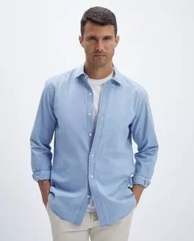 Мужская спортивная рубашка классического кроя Emidio Tucci, голубой