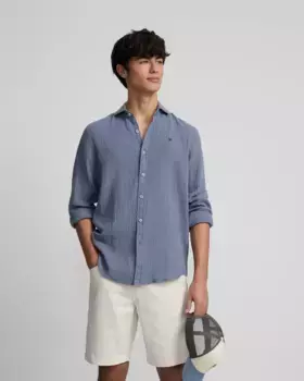 Мужская спортивная рубашка комфорт Silbon, синий