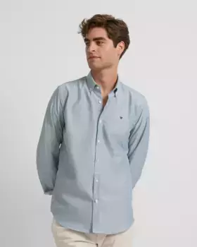 Мужская спортивная рубашка оксфорд, средне-зеленая Silbon, зеленый