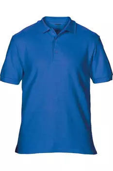 Мужская спортивная рубашка-поло Gildan из хлопка премиум-класса Double Pique, цвет royal