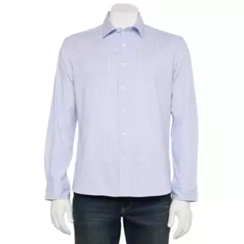 Мужская спортивная рубашка с длинным рукавом Sonoma Goods For Life, цвет blue white mini stripe