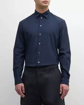 Мужская спортивная рубашка современного кроя Emporio Armani, цвет Navy