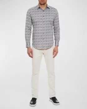 Мужская спортивная рубашка Sundial из эластичного хлопка Robert Graham