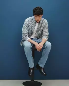 Мужская спортивная рубашка в клетку Dustin, зеленый