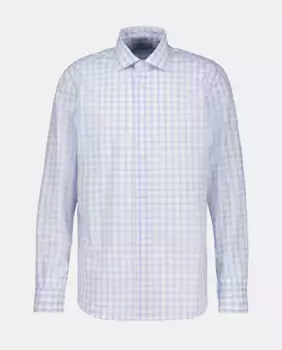 Мужская спортивная рубашка в клетку, не требующая глажки Emidio Tucci, синий