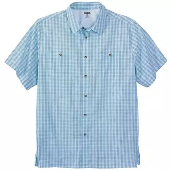 Мужская спортивная рубашка в клетку с короткими рукавами и принтом Kingsize Big & Tall KingSize, цвет Blue Check