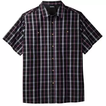 Мужская спортивная рубашка в клетку с короткими рукавами и принтом Kingsize Big & Tall KingSize, цвет Dark Purple Check