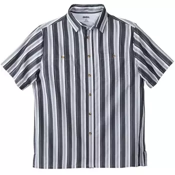 Мужская спортивная рубашка в полоску с короткими рукавами Kingsize в большую и высокую полоску KingSize, цвет Grey Stripe