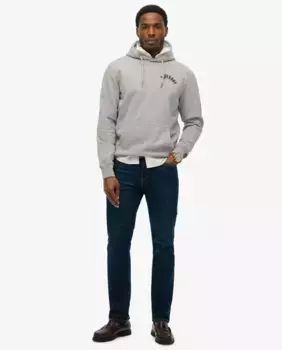 Мужская спортивная толстовка с капюшоном Essential Superdry, серый