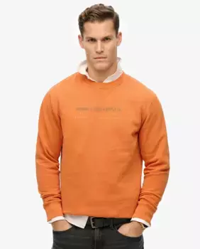 Мужская спортивная толстовка с круглым вырезом Superdry, оранжевый