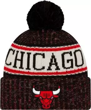 Мужская спортивная вязаная шапка New Era Chicago Bulls
