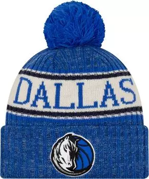 Мужская спортивная вязаная шапка New Era Dallas Mavericks