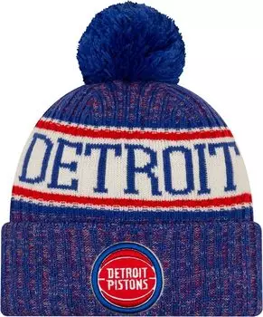 Мужская спортивная вязаная шапка New Era Detroit Pistons