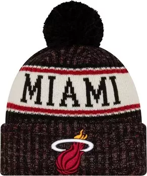 Мужская спортивная вязаная шапка New Era Miami Heat
