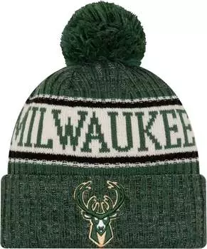 Мужская спортивная вязаная шапка New Era Milwaukee Bucks