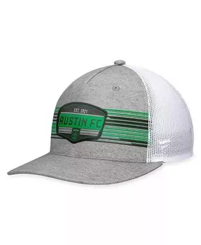 Мужская стальная кепка Austin FC Stroke Trucker Snapback Fanatics, серый
