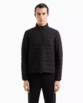 Мужская стеганая куртка из нейлона Emporio Armani, черный