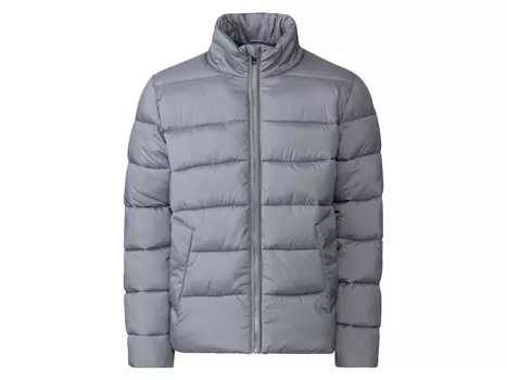 Мужская стеганая куртка Livergy с отличной теплоизоляцией, серый