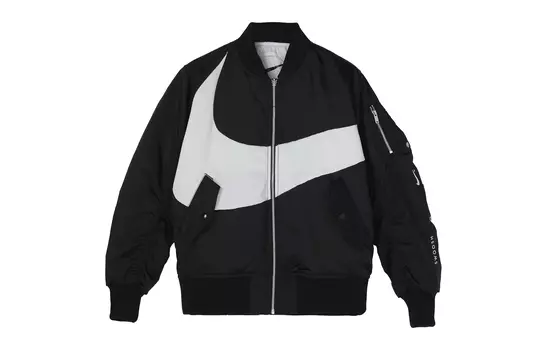 Куртка-бомбер двусторонняя Nike Swoosh Therma-Fit, черный
