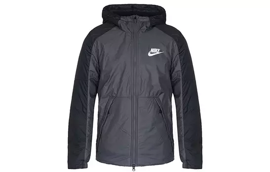 Мужская стеганая куртка Nike, цвет Black/Gray