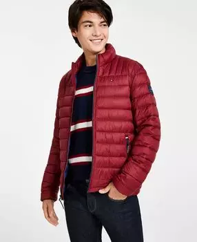 Мужская стеганая куртка-пуховик packable Tommy Hilfiger, красный