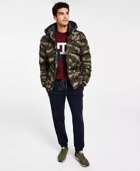 Мужская стеганая куртка-пуховик Tommy Hilfiger, мультиколор
