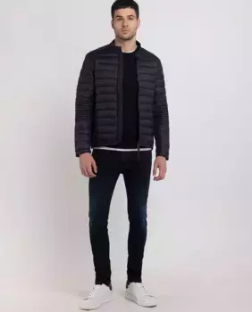 Мужская стеганая куртка Replay, черный
