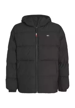 Мужская стеганая куртка с капюшоном и воротником-стойкой TJM Essential TOMMY Jeans, цвет Bds Black